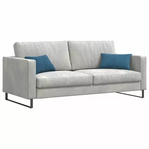 Kanapé párnák 2 pcs Kék 50 x 30 cm Bársonyos szövet