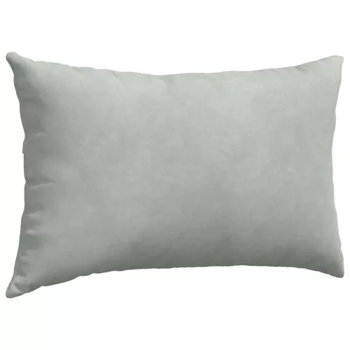 Kanapé párnák 2 pcs Világosszürke 50 x 30 cm Bársonyos szövet