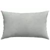 Kanapé párnák 2 pcs Világosszürke 50 x 30 cm Bársonyos szövet