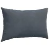Kanapé párnák 2 pcs Sötétszürke 50 x 30 cm Bársonyos szövet