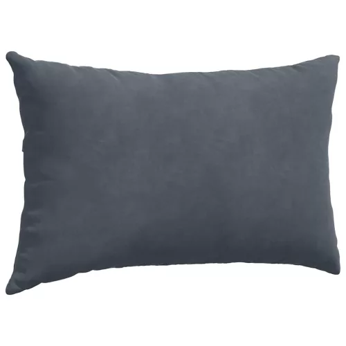 Kanapé párnák 2 pcs Sötétszürke 50 x 30 cm Bársonyos szövet