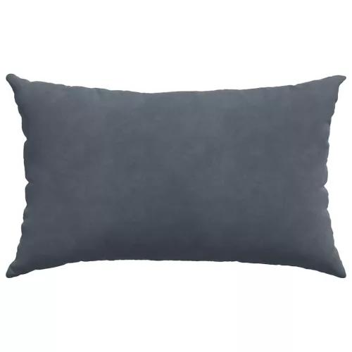 Kanapé párnák 2 pcs Sötétszürke 50 x 30 cm Bársonyos szövet