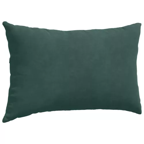 Kanapé párnák 2 pcs Sötétzöld 50 x 30 cm Bársonyos szövet