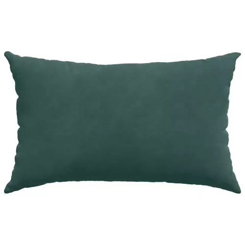 Kanapé párnák 2 pcs Sötétzöld 50 x 30 cm Bársonyos szövet