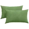 Kanapé párnák 2 pcs Világos zöld 50 x 30 cm Bársonyos szövet