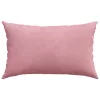 Kanapé párnák 2 pcs Rózsaszín 50 x 30 cm Bársonyos szövet