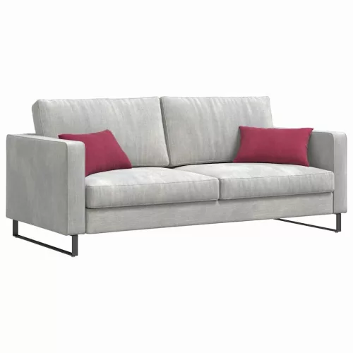 Kanapé párnák 2 pcs bordó 50 x 30 cm Bársonyos szövet