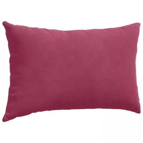 Kanapé párnák 2 pcs bordó 50 x 30 cm Bársonyos szövet