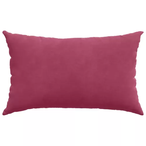 Kanapé párnák 2 pcs bordó 50 x 30 cm Bársonyos szövet