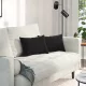 Kanapé párnák 2 pcs Fekete 50 x 30 cm Bársonyos szövet