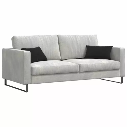 Kanapé párnák 2 pcs Fekete 50 x 30 cm Bársonyos szövet