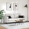 Kanapé párnák 2 pcs Fekete 50 x 30 cm Bársonyos szövet