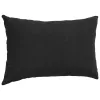 Kanapé párnák 2 pcs Fekete 50 x 30 cm Bársonyos szövet