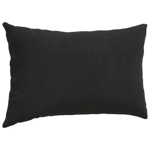 Kanapé párnák 2 pcs Fekete 50 x 30 cm Bársonyos szövet