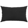 Kanapé párnák 2 pcs Fekete 50 x 30 cm Bársonyos szövet