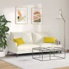 Kanapé párnák 2 pcs Sárga 50 x 30 cm Bársonyos szövet