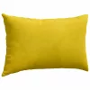 Kanapé párnák 2 pcs Sárga 50 x 30 cm Bársonyos szövet