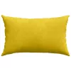Kanapé párnák 2 pcs Sárga 50 x 30 cm Bársonyos szövet