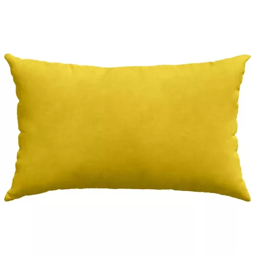 Kanapé párnák 2 pcs Sárga 50 x 30 cm Bársonyos szövet