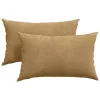 Kanapé párnák 2 pcs Barna 50 x 30 cm Bársonyos szövet