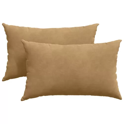 Kanapé párnák 2 pcs Barna 50 x 30 cm Bársonyos szövet
