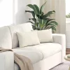 Kanapé párnák 2 pcs Krém 50 x 30 cm Bársonyos szövet
