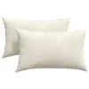 Kanapé párnák 2 pcs Krém 50 x 30 cm Bársonyos szövet