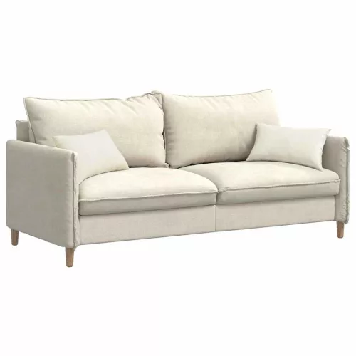 Kanapé párnák 2 pcs Krém 50 x 30 cm Bársonyos szövet