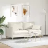 Kanapé párnák 2 pcs Krém 50 x 30 cm Bársonyos szövet