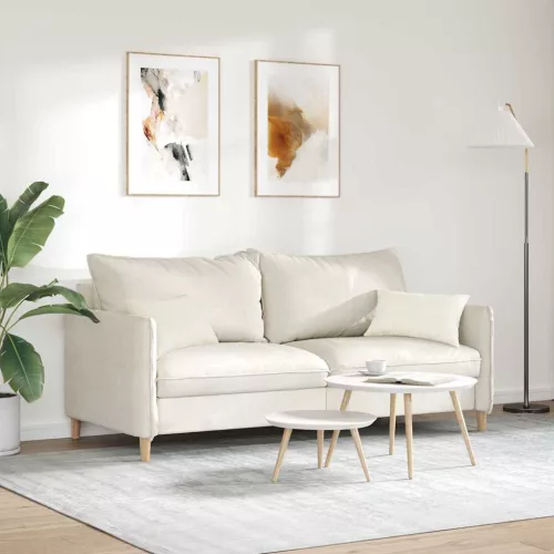 Kanapé párnák 2 pcs Krém 50 x 30 cm Bársonyos szövet