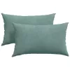 Kanapé párnák 2 pcs Tengeri Zöld 50 x 30 cm Bársonyos szövet