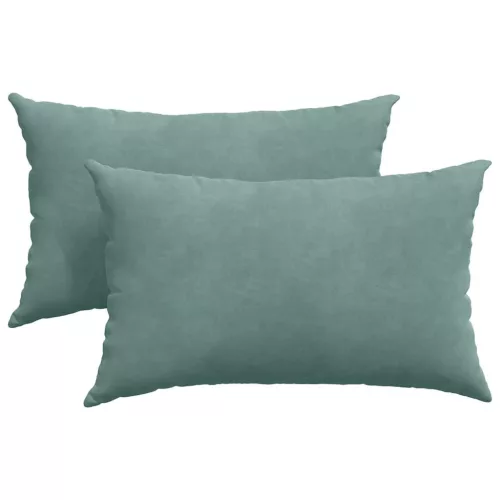 Kanapé párnák 2 pcs Tengeri Zöld 50 x 30 cm Bársonyos szövet