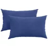 Kanapé párnák 2 pcs Rendőrségi kék 50 x 30 cm Bársonyos szövet