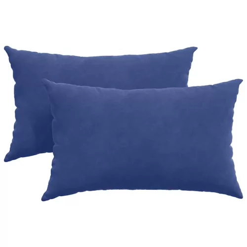 Kanapé párnák 2 pcs Rendőrségi kék 50 x 30 cm Bársonyos szövet