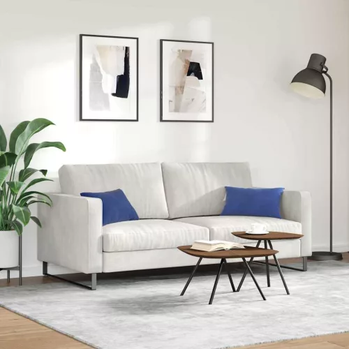 Kanapé párnák 2 pcs Rendőrségi kék 50 x 30 cm Bársonyos szövet