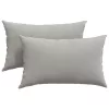 Kanapé párnák 2 pcs Világosszürke 50 x 30 cm szövet