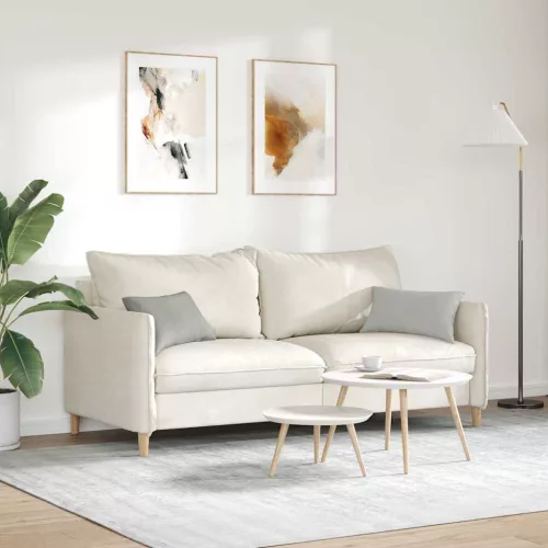 Kanapé párnák 2 pcs Világosszürke 50 x 30 cm szövet