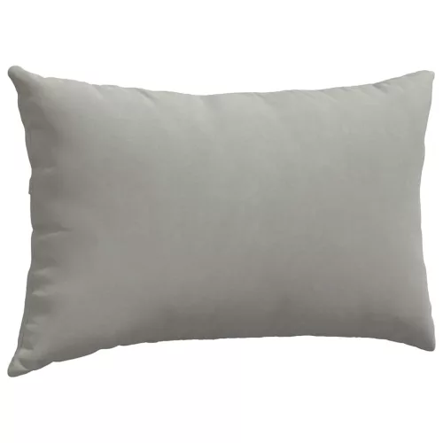 Kanapé párnák 2 pcs Világosszürke 50 x 30 cm szövet