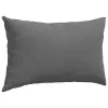 Kanapé párnák 2 pcs Sötétszürke 50 x 30 cm szövet