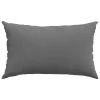 Kanapé párnák 2 pcs Sötétszürke 50 x 30 cm szövet