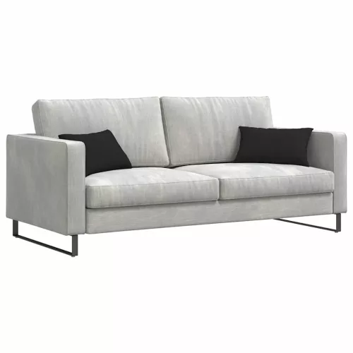 Kanapé párnák 2 pcs Fekete 50 x 30 cm szövet