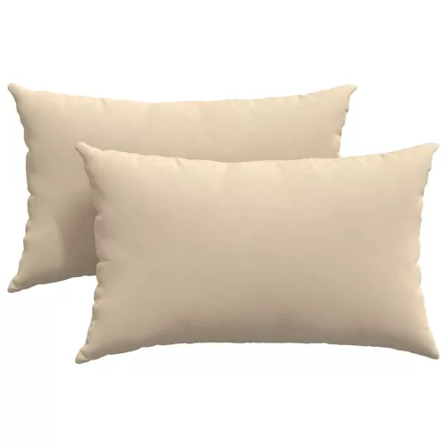 Kanapé párnák 2 pcs Krém 50 x 30 cm szövet