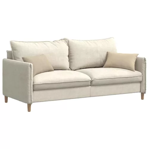 Kanapé párnák 2 pcs Krém 50 x 30 cm szövet