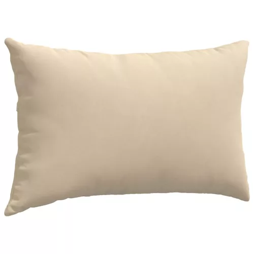 Kanapé párnák 2 pcs Krém 50 x 30 cm szövet