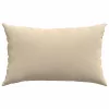 Kanapé párnák 2 pcs Krém 50 x 30 cm szövet
