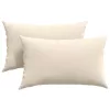 Kanapé párnák 2 pcs Bézs 50 x 30 cm szövet