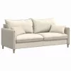 Kanapé párnák 2 pcs Bézs 50 x 30 cm szövet