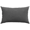 Kanapé párnák 2 pcs Sötétszürke 50 x 30 cm Bársonyos szövet