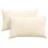 Kanapé párnák 2 pcs Krém 50 x 30 cm Bársonyos szövet