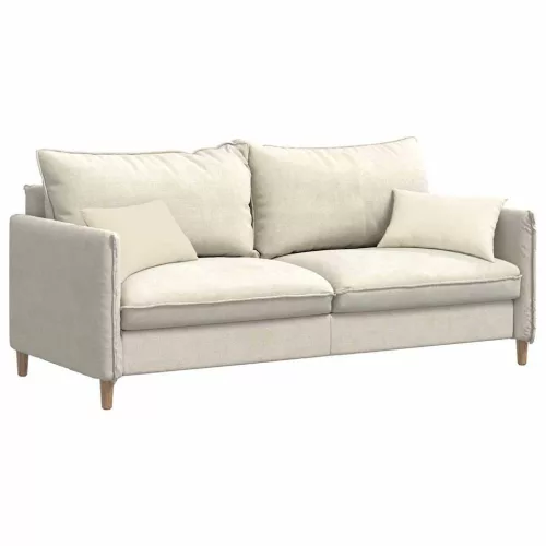 Kanapé párnák 2 pcs Krém 50 x 30 cm Bársonyos szövet